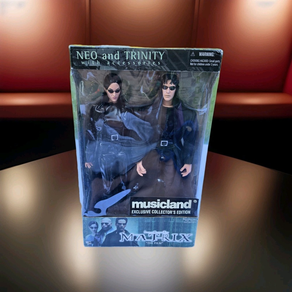 2 Matrix Neo Trinity Figures 2000 Musicland Exclusive Collector Edition LE DOLLS